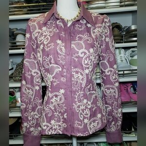 Beautiful Taelynn Embroidered Blouse